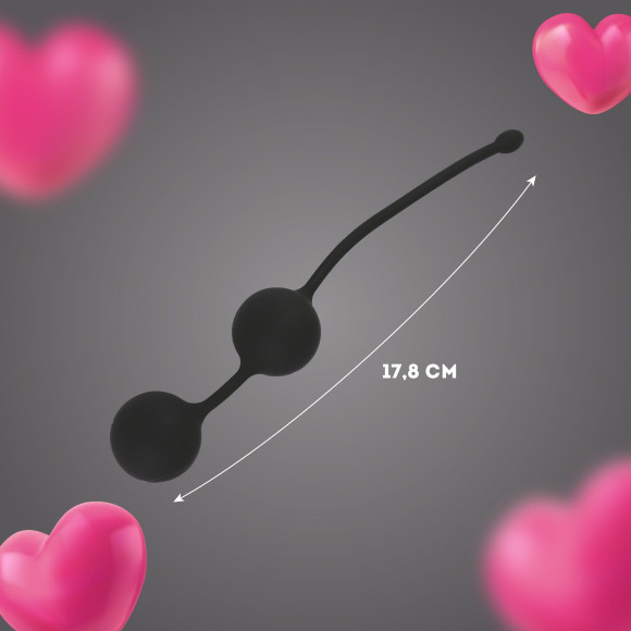 Черные силиконовые вагинальные шарики Черные силиконовые вагинальные шарики