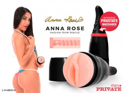 Мастурбатор-вагина Private Anna Rose Vagina в тубе с хвостиком для массажа простаты
