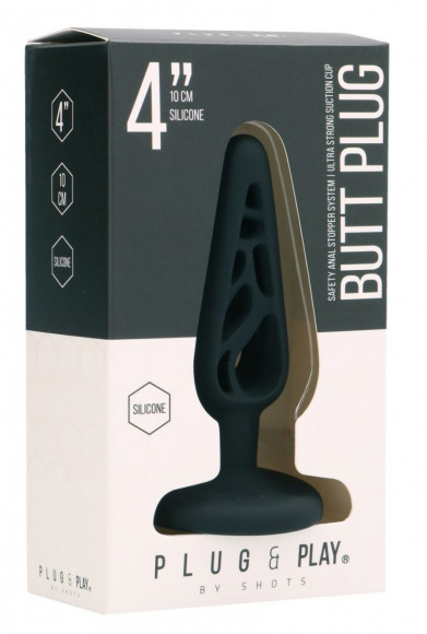 Черная анальная пробка 4 Inch Hollow №4 - 10 см. Черная анальная пробка 4 Inch Hollow №4 - 10 см.