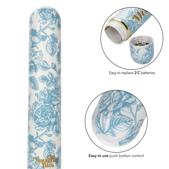 Голубой классический вибратор Naughty Bits Mother Fucker Personal Vibrator - 18 см. Голубой классический вибратор Naughty Bits Mother Fucker Personal Vibrator - 18 см.