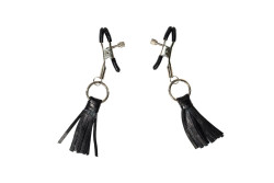 Зажимы на соски Sweet Escape с кожаными кисточками Зажимы на соски Sweet Escape с кожаными кисточками