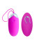 Лловое перезаряжаемое виброяйцо с пультом ДУ