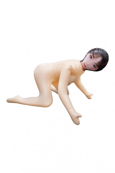 Телесная надувная секс-кукла в позиции догги-стайл Телесная надувная секс-кукла в позиции догги-стайл