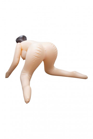 Телесная надувная секс-кукла в позиции догги-стайл Телесная надувная секс-кукла в позиции догги-стайл