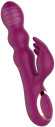Сливовый вибратор-кролик AN Stamen с массажем бусинами - 22 см. Сливовый вибратор-кролик AN Stamen с массажем бусинами - 22 см.