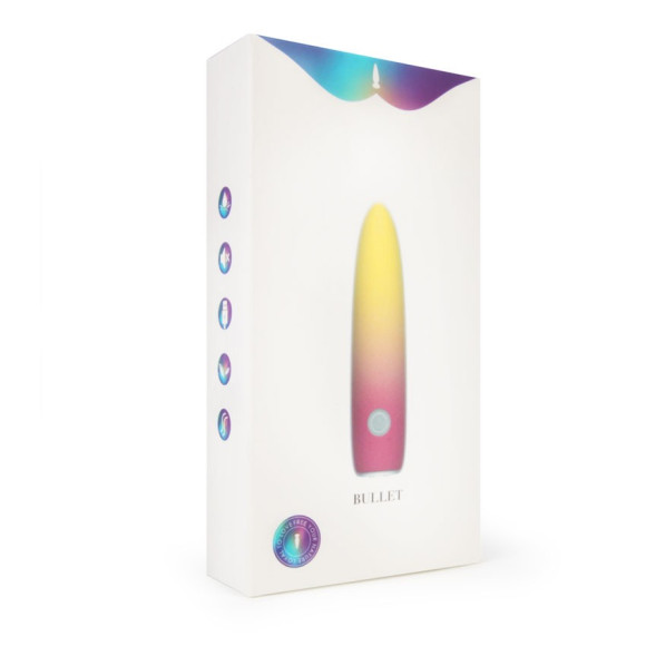 Желтая перезаряжаемая вибропуля Bullet - 10,1 см. Желтая перезаряжаемая вибропуля Bullet - 10,1 см.