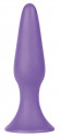 Фиолетовая анальная втулка Silky Buttplug Medium - 12,5 см. Фиолетовая анальная втулка Silky Buttplug Medium - 12,5 см.