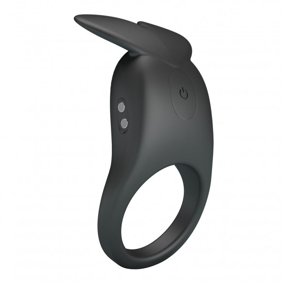Черное перезаряжаемое виброкольцо Carlton Черное перезаряжаемое виброкольцо Carlton