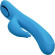 Голубой вибратор-кролик Flutter G - 22,7 см. Голубой вибратор-кролик Flutter G - 22,7 см.