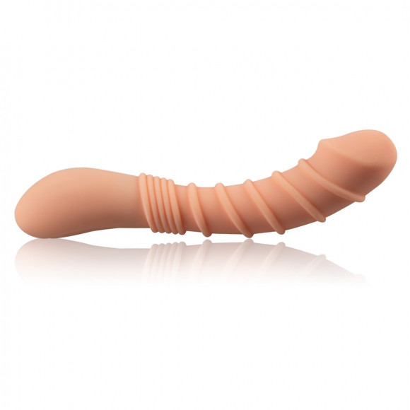 Телесный вибромассажер Appetency Wild Ribbed Vibe - 21,5 см. Телесный вибромассажер Appetency Wild Ribbed Vibe - 21,5 см.