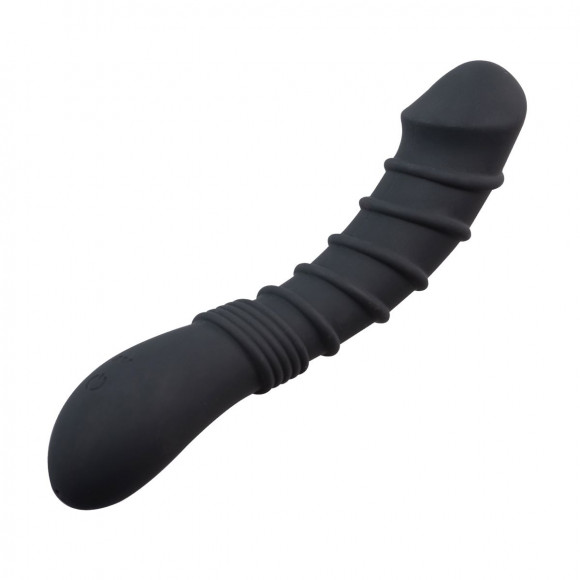 Черный вибромассажер Appetency Wild Ribbed Vibe - 21,5 см. Черный вибромассажер Appetency Wild Ribbed Vibe - 21,5 см.