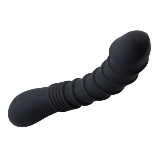 Черный вибромассажер Appetency Wild Ribbed Vibe - 21,5 см. Черный вибромассажер Appetency Wild Ribbed Vibe - 21,5 см.