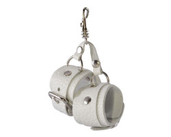 Белый брелок  Наручники 