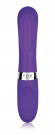 Фиолетовый силиконовый вибромассажёр Daphne - 12,7 см.