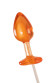 Оранжевый леденец в форме анальной пробки со вкусом амаретто - 29 гр. Оранжевый леденец в форме анальной пробки со вкусом амаретто - 29 гр.
