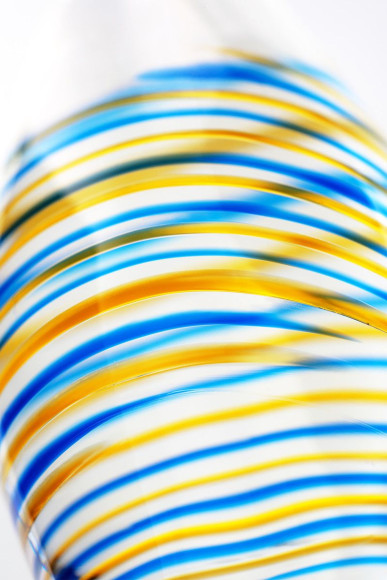 Стеклянный прозрачный фаллоимитатор с двухцветным кончиком - 22 см. Стеклянный прозрачный фаллоимитатор с двухцветным кончиком - 22 см.