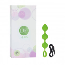 Зеленая перезаряжаемая анальная виброцепочка L9 - 18,5 см. Зеленая перезаряжаемая анальная виброцепочка L9 - 18,5 см.