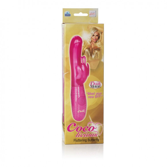 Розовый вибромассажер Fluttering Butterfly Vibes - 22 см. Розовый вибромассажер Fluttering Butterfly Vibes - 22 см.