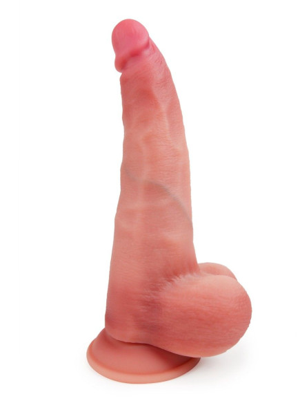 Телесный вибратор-реалистик на присоске - 30 см. Телесный вибратор-реалистик на присоске - 30 см.