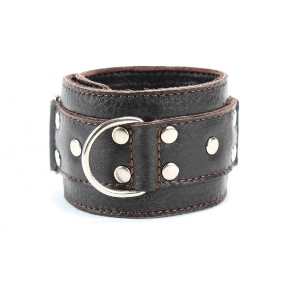 Коричневые кожаные наручники Коричневые кожаные наручники