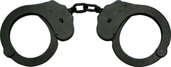 Наручники из темного металла A88B Handcuffs With Chain Наручники из темного металла A88B Handcuffs With Chain