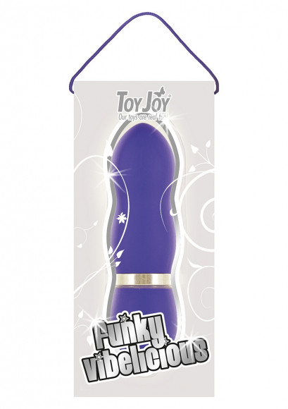 Фиолетовый вибромассажер FUNKY VIBELICIOUS - 11 см. Фиолетовый вибромассажер FUNKY VIBELICIOUS - 11 см.