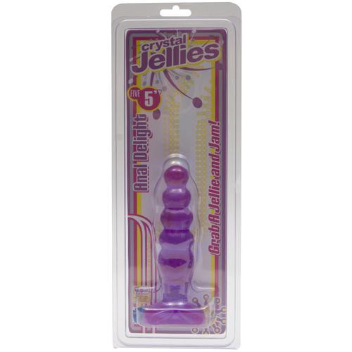 Фиолетовая анальная ёлочка Cristal Jellies - 14 см. Фиолетовая анальная ёлочка Cristal Jellies - 14 см.