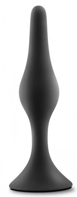 Черная анальная пробка Beginner Plug Medium - 10,8 см.