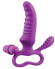 Фиолетовый стимулятор Ripple с клиторальной вибропулей - 15 см. Фиолетовый стимулятор Ripple с клиторальной вибропулей - 15 см.