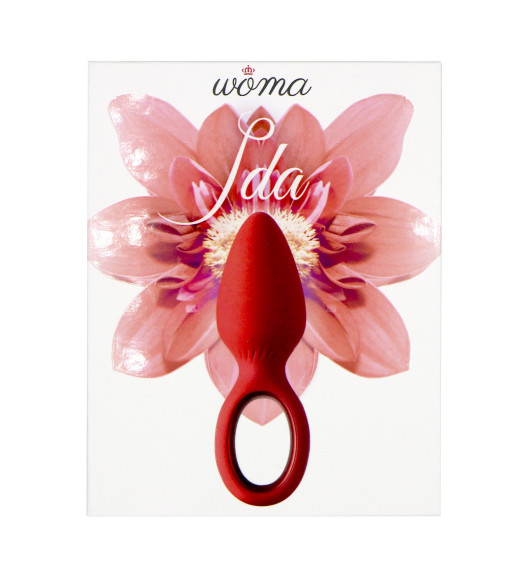 Красная анальная вибропробка Ida - 11,5 см. Красная анальная вибропробка Ida - 11,5 см.