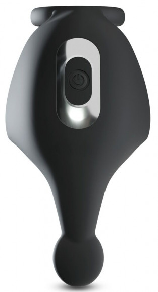 Черная вибронасадка для эрекции и стимуляции мошонки Cock ring with RC ball massager Черная вибронасадка для эрекции и стимуляции мошонки Cock ring with RC ball massager