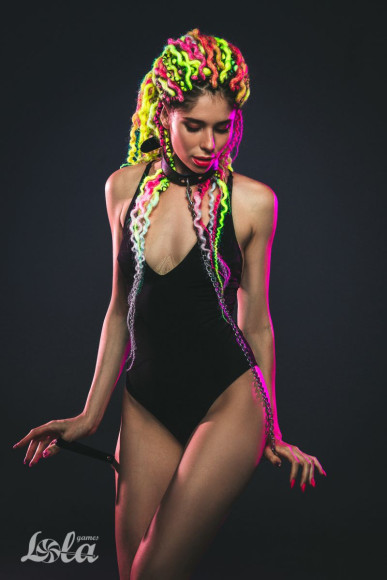 Черный ошейник с поводком Wild Черный ошейник с поводком Wild