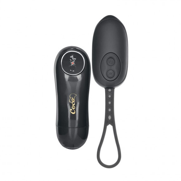 Чёрное виброяйцо с дистанционным управлением Coco licious Remote Control Bullet Чёрное виброяйцо с дистанционным управлением Coco licious Remote Control Bullet