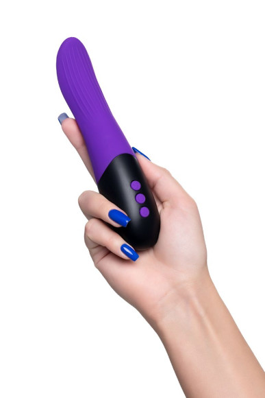 Фиолетовый ротатор «Дрючка-заменитель» с функцией нагрева - 18 см. Фиолетовый ротатор «Дрючка-заменитель» с функцией нагрева - 18 см.