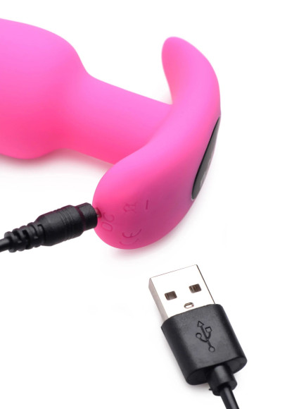 Розовая анальная вибропробка с пультом ДУ 21X Remote Control Vibrating Silicone Butt Plug - 10,4 см. Розовая анальная вибропробка с пультом ДУ 21X Remote Control Vibrating Silicone Butt Plug - 10,4 см.