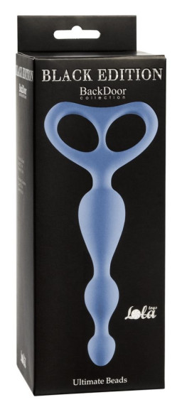 Синяя анальная цепочка Ultimate Beads - 17 см. Синяя анальная цепочка Ultimate Beads - 17 см.