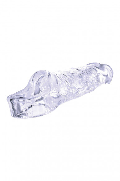Прозрачная насадка-удлинитель Length Enhancer с подхватом - 16 см. Прозрачная насадка-удлинитель Length Enhancer с подхватом - 16 см.