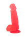 Розовый фаллоимитатор с мошонкой - 17,8 см. Розовый фаллоимитатор с мошонкой - 17,8 см.