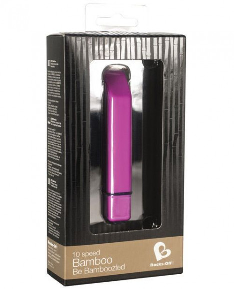 Розовая вибропуля со скошенным кончиком Bamboo Розовая вибропуля со скошенным кончиком Bamboo