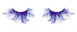 Голубые пушистые ресницы-перья