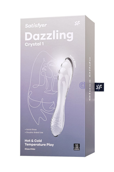 Прозрачный двусторонний стеклянный фаллоимитатор Dazzling Crystal 1 - 18,5 см. Прозрачный двусторонний стеклянный фаллоимитатор Dazzling Crystal 1 - 18,5 см.