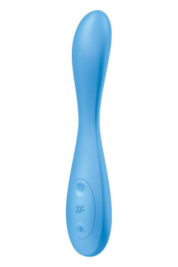 Голубой гибкий вибромассажер Satisfyer G-Spot Flex 4+ - 19 см. Голубой гибкий вибромассажер Satisfyer G-Spot Flex 4+ - 19 см.