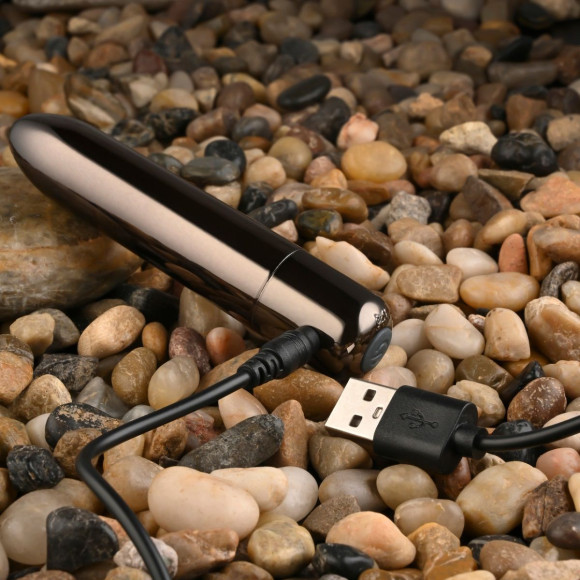 Черная вибропуля Real Simple - 10 см. Черная вибропуля Real Simple - 10 см.