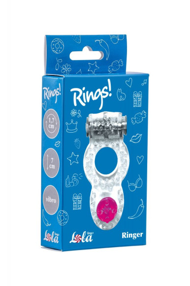 Прозрачное эрекционное кольцо Rings Ringer Прозрачное эрекционное кольцо Rings Ringer