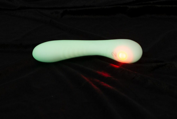 Люминесцентный вибратор для точки G Glow in the dark G-Spot - 17,9 см.