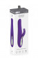 Фиолетовый вибратор с клиторальным отростком J3 - 24 см. Фиолетовый вибратор с клиторальным отростком J3 - 24 см.