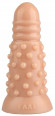 Телесная анальная втулка с шипиками - 18 см. Телесная анальная втулка с шипиками - 18 см.