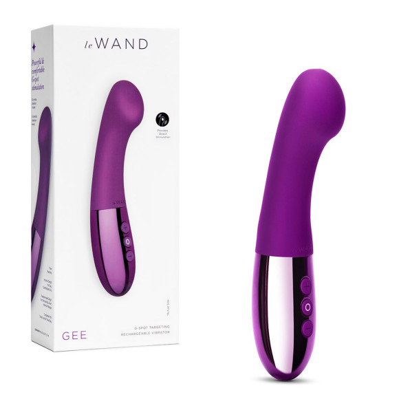 Фиолетовый вибростимулятор для G-точки Gee - 16,6 см.