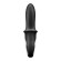 Черный анальный вибратор Hot Passion с функцией нагрева