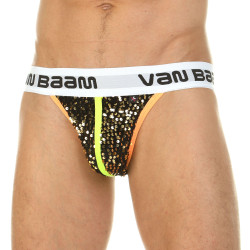 Мужские трусы-танга с золотистыми пайетками Мужские трусы-танга с золотистыми пайетками